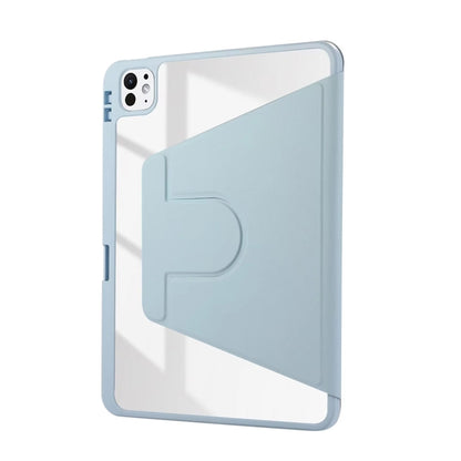 For iPad Pro 11 2024 ENKAY 360 Rotation PMMA Leather Smart Tablet Case with Pen Slot(Blue) - free shipping - PMC Jewellery - Order now!