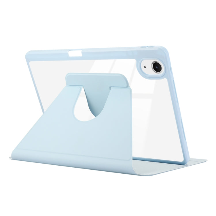 For iPad Pro Air 11 2024 ENKAY 360 Rotation PMMA Leather Smart Tablet Case with Pen Slot(Blue)