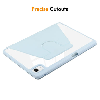 For iPad Pro Air 11 2024 ENKAY 360 Rotation PMMA Leather Smart Tablet Case with Pen Slot(Blue) - free shipping - PMC Jewellery - Order now!