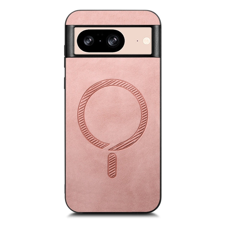 For Google Pixel 9 Pro XL Retro Magsafe Magnetic PU Back Cover Phone Case(Pink) - Google Cases by PMC TechLife | Online Shopping South Africa | PMC TechLife | Buy Now Pay Later Mobicred