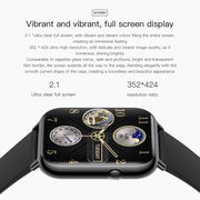 Q19 Max 2.1 inch HD Screen Water-resistant Sports Business Smart Watch(Purple)