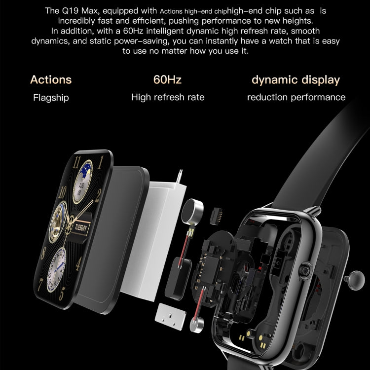 Q19 Max 2.1 inch HD Screen Waterproof Sports Business Smart Watch(Purple) - free shipping - PMC TechLife - Order now!