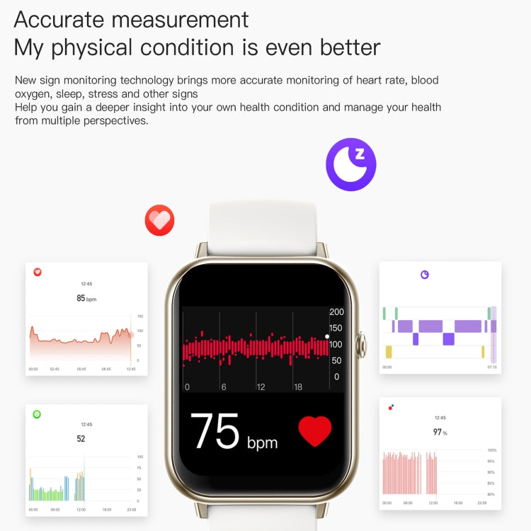 Q19 Max 2.1 inch HD Screen Waterproof Sports Business Smart Watch(Purple) - free shipping - PMC TechLife - Order now!