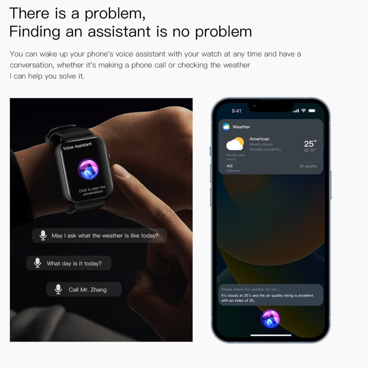 Q19 Max 2.1 inch HD Screen Waterproof Sports Business Smart Watch(Purple) - free shipping - PMC TechLife - Order now!