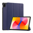 For Huawei MatePad SE 11 2024 ENKAY Tri-fold Custer Texture Platic Leather Tablet Case(Dark Blue) - free shipping - PMC Jewellery - Order now!