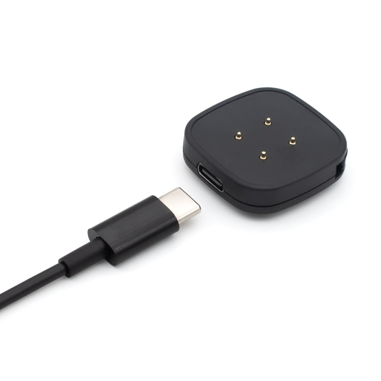 For Fitbit Sense Portable Detachable USB-C / Type-C Interface Smart Watch Magnetic Charger(Black) - Charger by PMC TechLife | Online Shopping South Africa | PMC TechLife | Buy Now Pay Later Mobicred