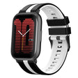 For Amazfit Active 20mm Two-Color Sports Silicone Watch Band(Black+White) - free shipping - PMC TechLife - Order now!