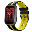 For Amazfit Active 20mm Two-Color Sports Silicone Watch Band(Black+Yellow) - free shipping - PMC TechLife - Order now!