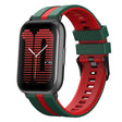 For Amazfit Active 20mm Two-Color Sports Silicone Watch Band(Green+Red) - free shipping - PMC TechLife - Order now!