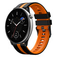 For Amazfit GTR Mini 20mm Two-Color Sports Silicone Watch Band(Black+Orange) - free shipping - PMC TechLife - Order now!