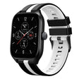 For Amazfit GTS 4 20mm Two-Color Sports Silicone Watch Band(Black+White) - free shipping - PMC TechLife - Order now!