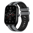 For Amazfit GTS 4 20mm Two-Color Sports Silicone Watch Band(Grey+Black) - free shipping - PMC TechLife - Order now!