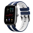 For Amazfit GTS 4 Mini 20mm Two-Color Sports Silicone Watch Band(Blue+White) - free shipping - PMC TechLife - Order now!