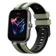 For Amazfit GTS 3 20mm Two-Color Sports Silicone Watch Band(Light Green+Black) - free shipping - PMC TechLife - Order now!