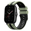 For Amazfit GTS 2E 20mm Two-Color Sports Silicone Watch Band(Light Green+Black) - free shipping - PMC TechLife - Order now!