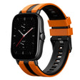 For Amazfit GTS 2E 20mm Two-Color Sports Silicone Watch Band(Orange+Black) - free shipping - PMC TechLife - Order now!