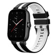 For Amazfit GTS 2E 20mm Two-Color Sports Silicone Watch Band(Black+White) - free shipping - PMC TechLife - Order now!