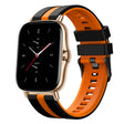For Amazfit GTS 2 20mm Two-Color Sports Silicone Watch Band(Black+Orange) - free shipping - PMC TechLife - Order now!