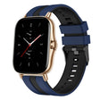 For Amazfit GTS 2 20mm Two-Color Sports Silicone Watch Band(Blue+Black) - free shipping - PMC TechLife - Order now!