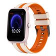 For Amazfit Pop Pro 20mm Two-Color Sports Silicone Watch Band(Starlight+Orange) - free shipping - PMC TechLife - Order now!