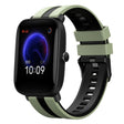 For Amazfit Pop 20mm Two-Color Sports Silicone Watch Band(Light Green+Black) - free shipping - PMC TechLife - Order now!