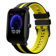 For Amazfit Pop 20mm Two-Color Sports Silicone Watch Band(Black+Yellow) - free shipping - PMC TechLife - Order now!