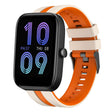 For Amazfit Bip3 20mm Two-Color Sports Silicone Watch Band(Starlight+Orange) - free shipping - PMC TechLife - Order now!