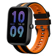 For Amazfit Bip3 Pro 20mm Two-Color Sports Silicone Watch Band(Black+Orange) - free shipping - PMC TechLife - Order now!