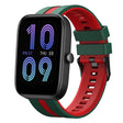 For Amazfit Bip3 Pro 20mm Two-Color Sports Silicone Watch Band(Green+Red) - free shipping - PMC TechLife - Order now!