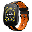 For Amazfit Bip 5 22mm Two-Color Sports Silicone Watch Band(Black+Orange) - free shipping - PMC TechLife - Order now!