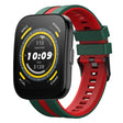 For Amazfit Bip 5 22mm Two-Color Sports Silicone Watch Band(Green+Red) - free shipping - PMC TechLife - Order now!