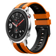 For Amazfit GTR 4 22mm Two-Color Sports Silicone Watch Band(Orange+Black) - free shipping - PMC TechLife - Order now!
