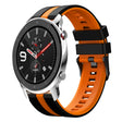 For Amazfit GTR 4 22mm Two-Color Sports Silicone Watch Band(Black+Orange) - free shipping - PMC TechLife - Order now!