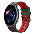 For Amazfit GTR 3 22mm Two-Color Sports Silicone Watch Band(Green+Red) - free shipping - PMC TechLife - Order now!
