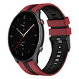 For Amazfit GTR 2e 22mm Two-Color Sports Silicone Watch Band(Red+Black) - free shipping - PMC TechLife - Order now!