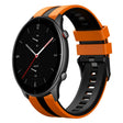 For Amazfit GTR 2e 22mm Two-Color Sports Silicone Watch Band(Orange+Black) - free shipping - PMC TechLife - Order now!
