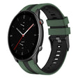 For Amazfit GTR 2e 22mm Two-Color Sports Silicone Watch Band(Olive Green+Black) - free shipping - PMC TechLife - Order now!