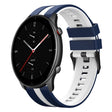 For Amazfit GTR 2e 22mm Two-Color Sports Silicone Watch Band(Blue+White) - free shipping - PMC TechLife - Order now!