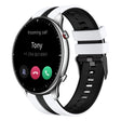 For Amazfit GTR 2 22mm Two-Color Sports Silicone Watch Band(White+Black) - free shipping - PMC TechLife - Order now!