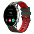 For Amazfit GTR 2 22mm Two-Color Sports Silicone Watch Band(Green+Red) - free shipping - PMC TechLife - Order now!