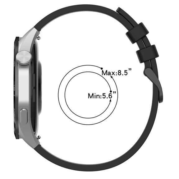 For Amazfit GTR 3 22mm Two-Color Sports Silicone Watch Band(Black+White)