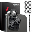 For iPhone 16 Pro / Pro Max NORTHJO 2 Sets 6pcs Camera Lens Protector Cover Metal Ring Film(Black) - free shipping - PMC TechLife - Order now!