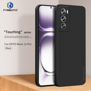 For OPPO Reno12 Pro Global PINWUYO Sense Series Liquid Silicone TPU Phone Case(Black)