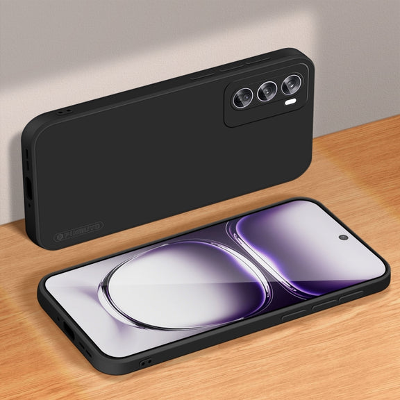 For OPPO Reno12 Pro Global PINWUYO Sense Series Liquid Silicone TPU Phone Case(Black)