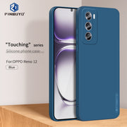 For OPPO Reno12 Global PINWUYO Sense Series Liquid Silicone TPU Phone Case(Blue)