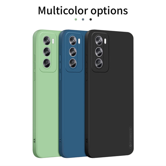 For OPPO Reno12 Global PINWUYO Sense Series Liquid Silicone TPU Phone Case(Blue)