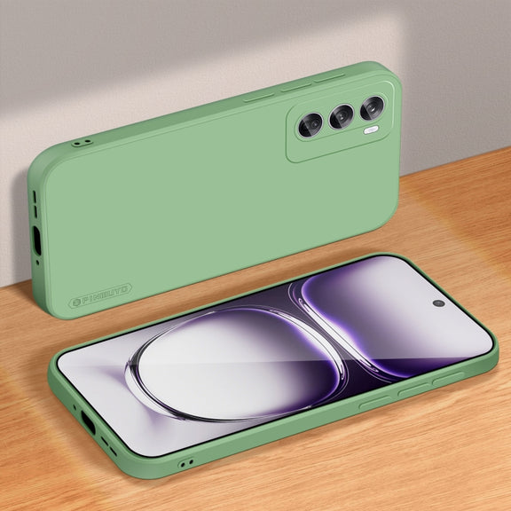 For OPPO Reno12 Global PINWUYO Sense Series Liquid Silicone TPU Phone Case(Green)