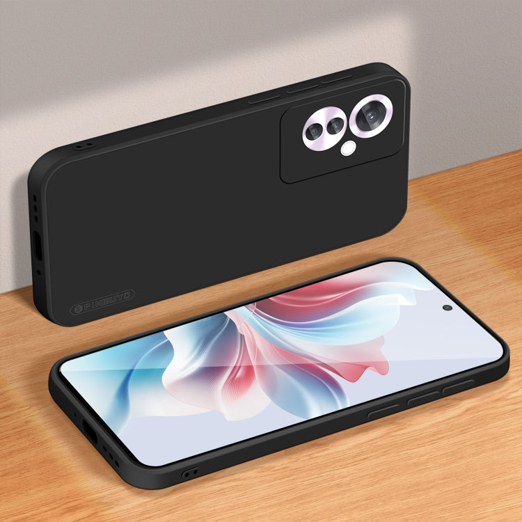 For OPPO Reno11 F PINWUYO Sense Series Liquid Silicone TPU Phone Case(Black)