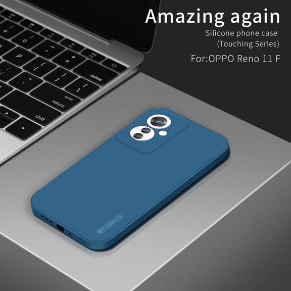 For OPPO Reno11 F PINWUYO Sense Series Liquid Silicone TPU Phone Case(Black)