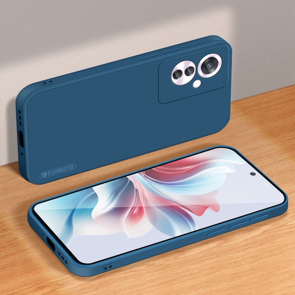 For OPPO Reno11 F PINWUYO Sense Series Liquid Silicone TPU Phone Case(Blue)